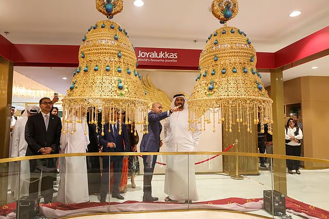 Dubai Sets Two Guinness World Records With Giant Gold Earrings