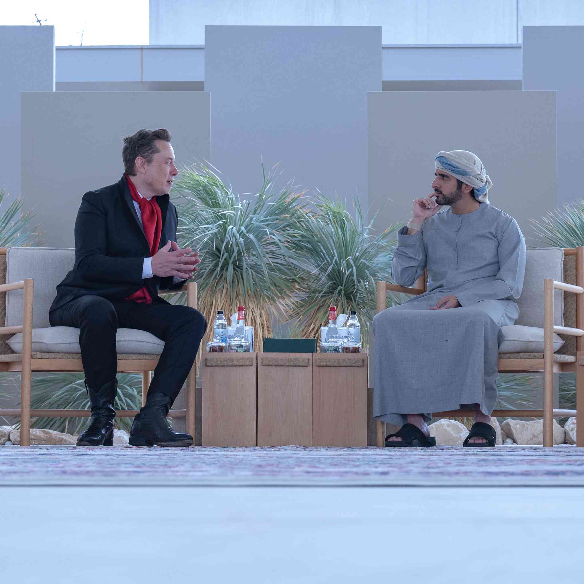 Historic Meeting Between Hamid bin Mohammed and Elon Musk; New Steps Towards a New Future